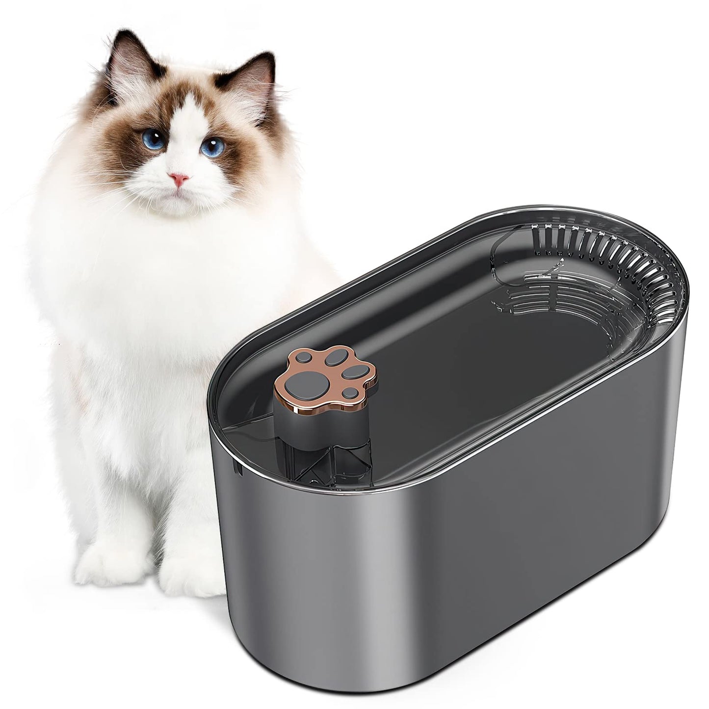 3L Kedi Su Çeşmesi Filtresi Köpekler Kediler Için Otomatik İçki Pet Su Sebili LED Işık Ile Ultra Sessiz Su Sebili Evcil Hayvan Ürünleri