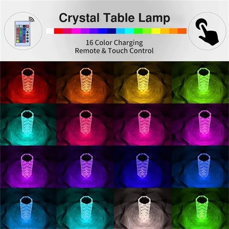 LED Kristal Lamba Dokunmatik Uzaktan Tasarım