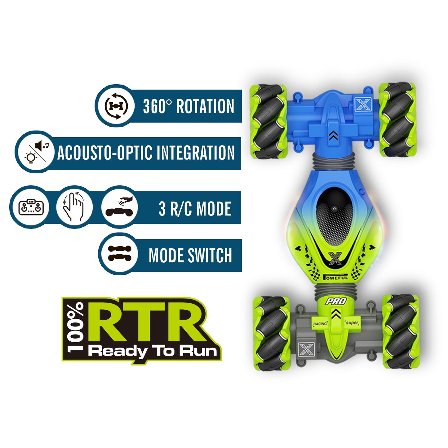 4WD RC Dublör Araba 2.4G Radyo Uzaktan Kumanda