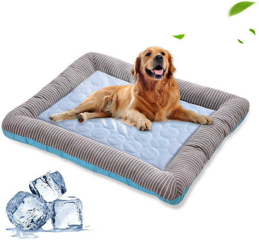 Pet Soğutma Pedi Yatak Köpekler Kediler Yavru Yavru Kedi Serin Mat Pet Battaniye Buz Ipek Malzeme Yaz Için Yumuşak Uyku Pembe Mavi Nefes Alabilir