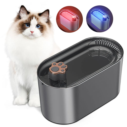 3L Kedi Su Çeşmesi Filtresi Köpekler Kediler Için Otomatik İçki Pet Su Sebili LED Işık Ile Ultra Sessiz Su Sebili Evcil Hayvan Ürünleri