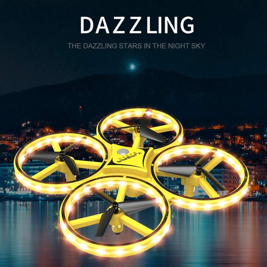 Göz Kamaştırıcı Mini Helikopter UFO RC Drone Oyuncak
